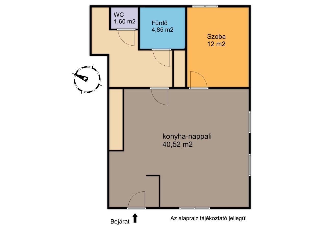 גיור Deli Terasz B Apartman Free Parking, Self-Check-In Anytime מראה חיצוני תמונה